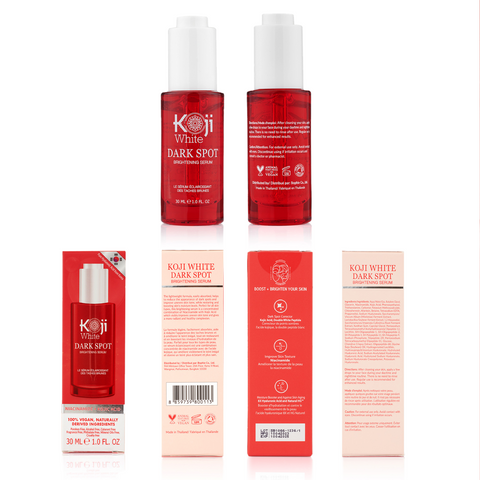 Koji White Dark Spot Brightening Serum with X8 Pure Hyaluronic Acid From Korean,Skin Care Product 1 Fl Oz