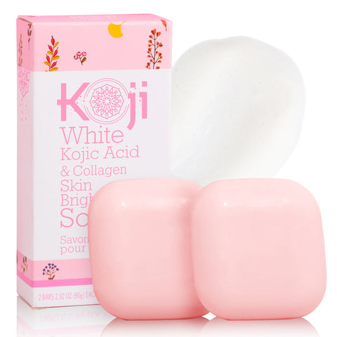 Kojic Acid & Collagen Skin Brightening Soap (2 Bars)