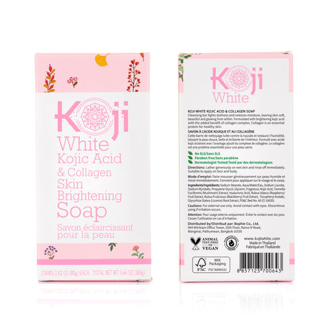 Kojic Acid & Collagen Skin Brightening Soap (2 Bars)