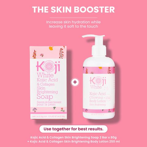 Kojic Acid & Collagen Skin Brightening Soap (2 Bars)