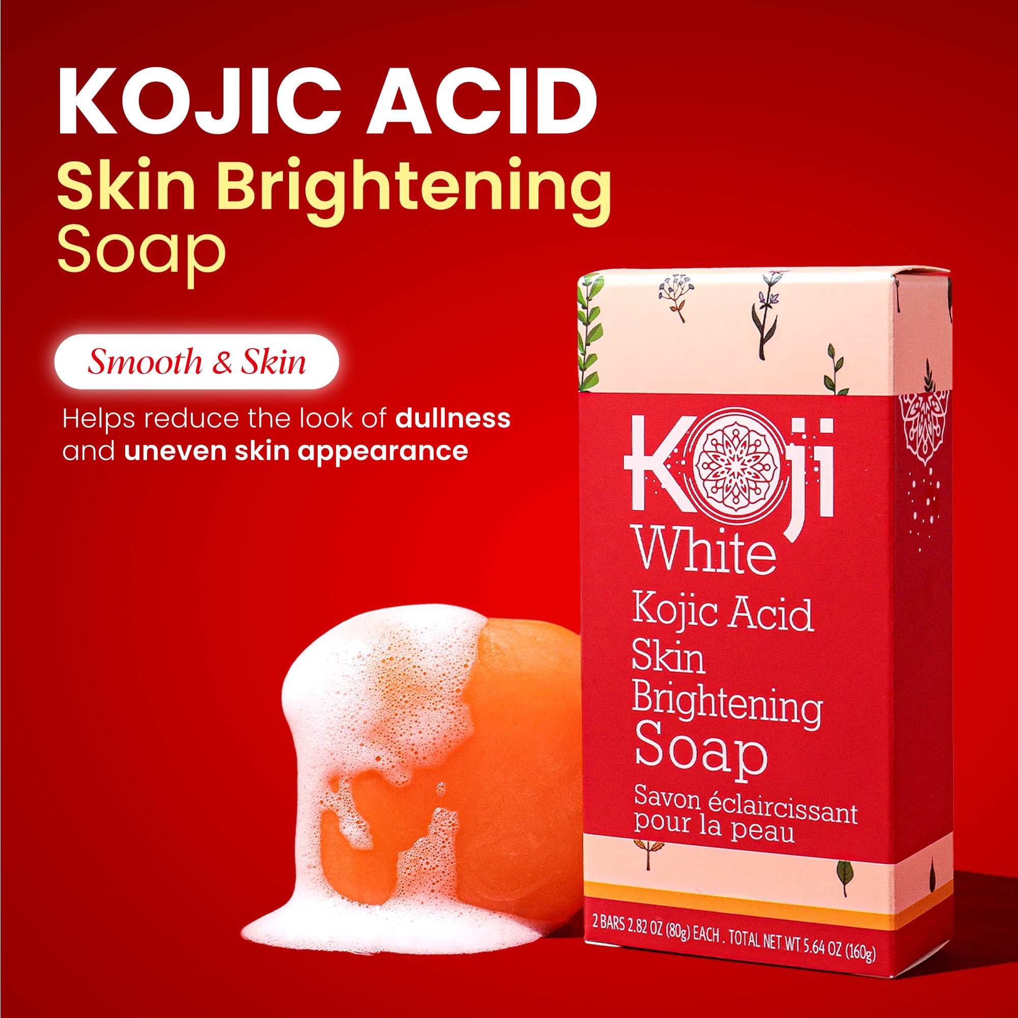 Pure Kojic Acid Skin Brightening Soap (2 Bars) Pure Kojic Acid Skin Brightening Soap (2 Bars)