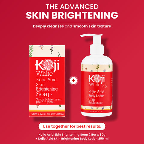 Pure 5% Kojic Acid Skin Brightening Soap (2 Bars)