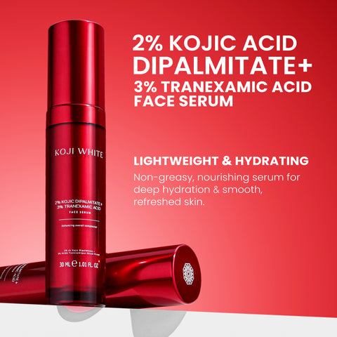 Koji White 2% Kojic Acid Dipalmitate + 3% Tranexamic Acid Face Serum - Unscented 1.01 Fl Oz