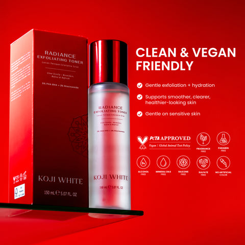 Exfoliating Toner for Face with 5% PHA BHA Toner, 2% Niacinamide 150ml (5.07 Fl Oz)