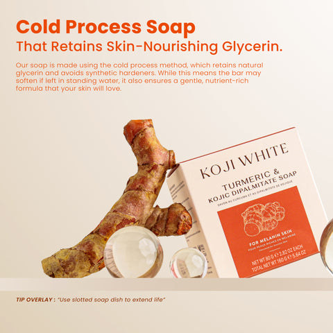 Turmeric & Kojic Acid Dipalmitate Soap 2.82 oz (2 Bars)