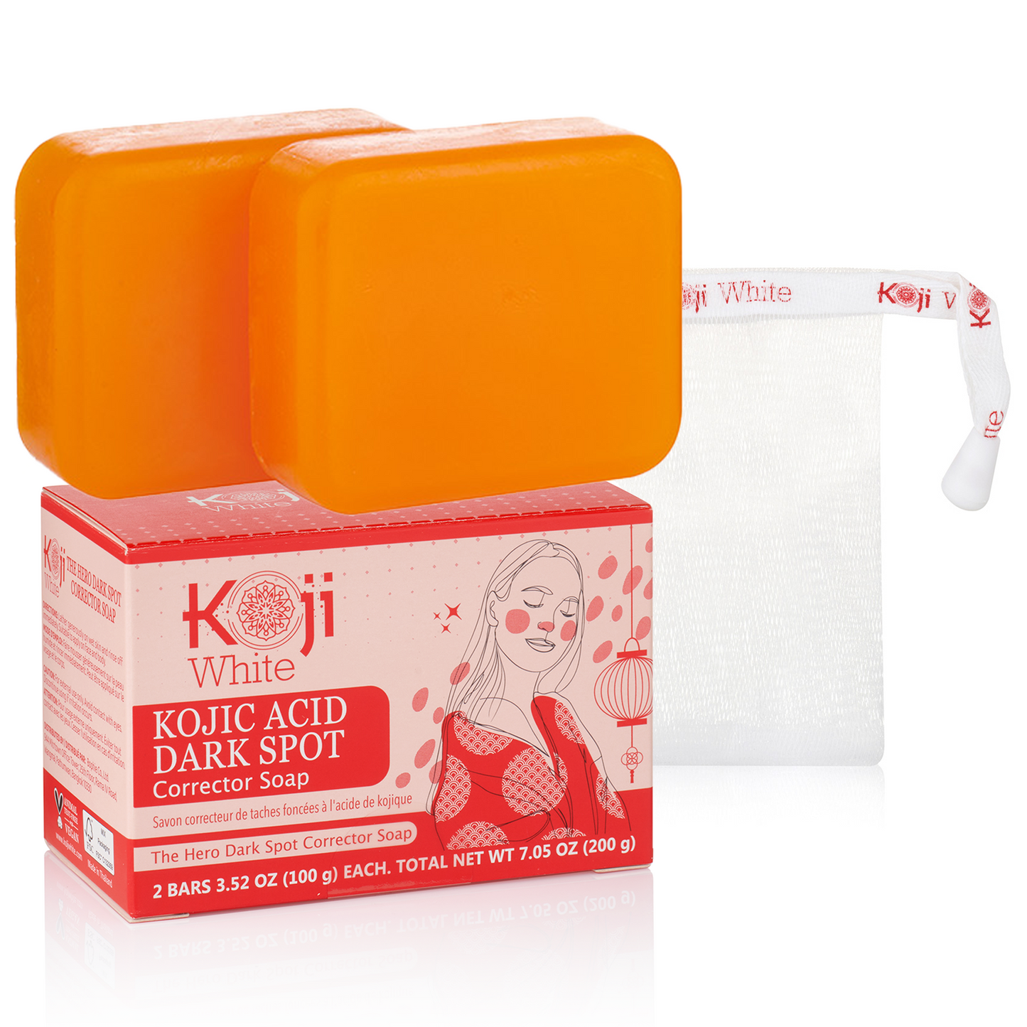 Koji White Kojic Acid Dark Spot Corrector Soap (2Bars)