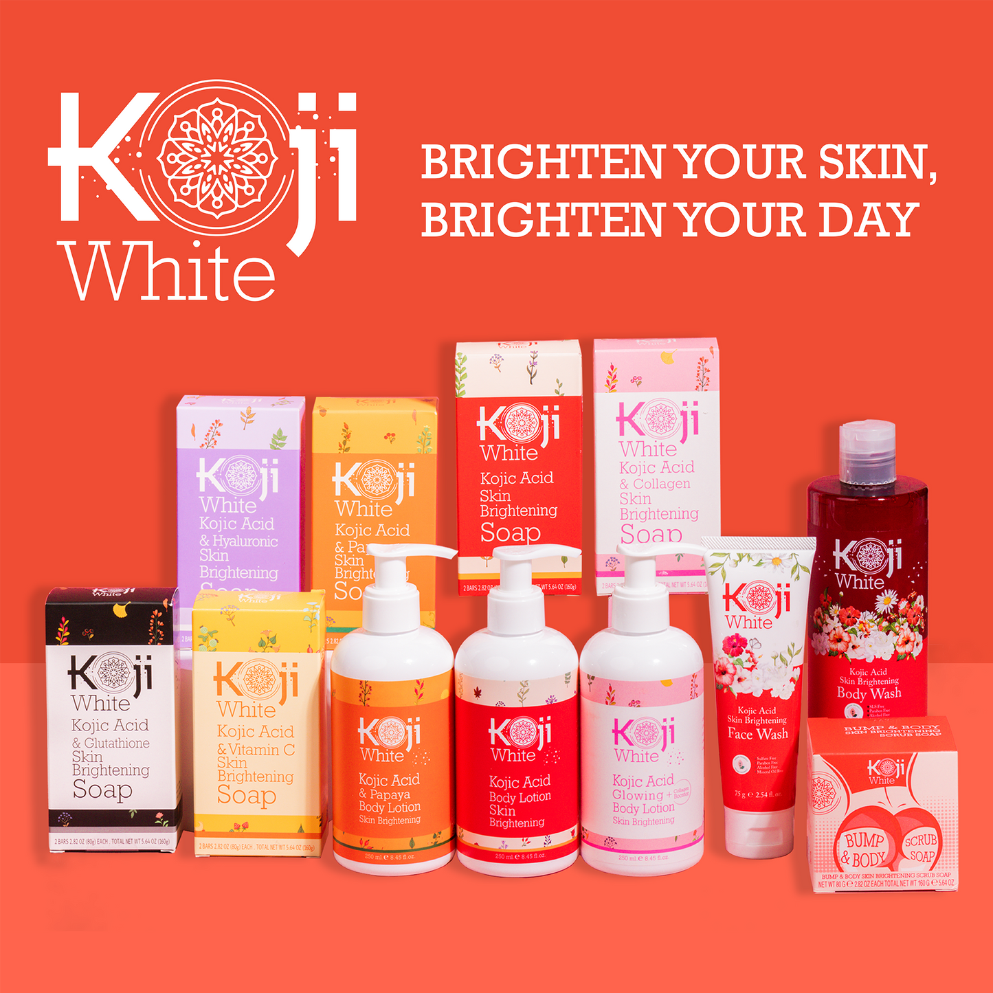 Kojic Acid & Collagen Skin Brightening Body Lotion (2 Bottles)