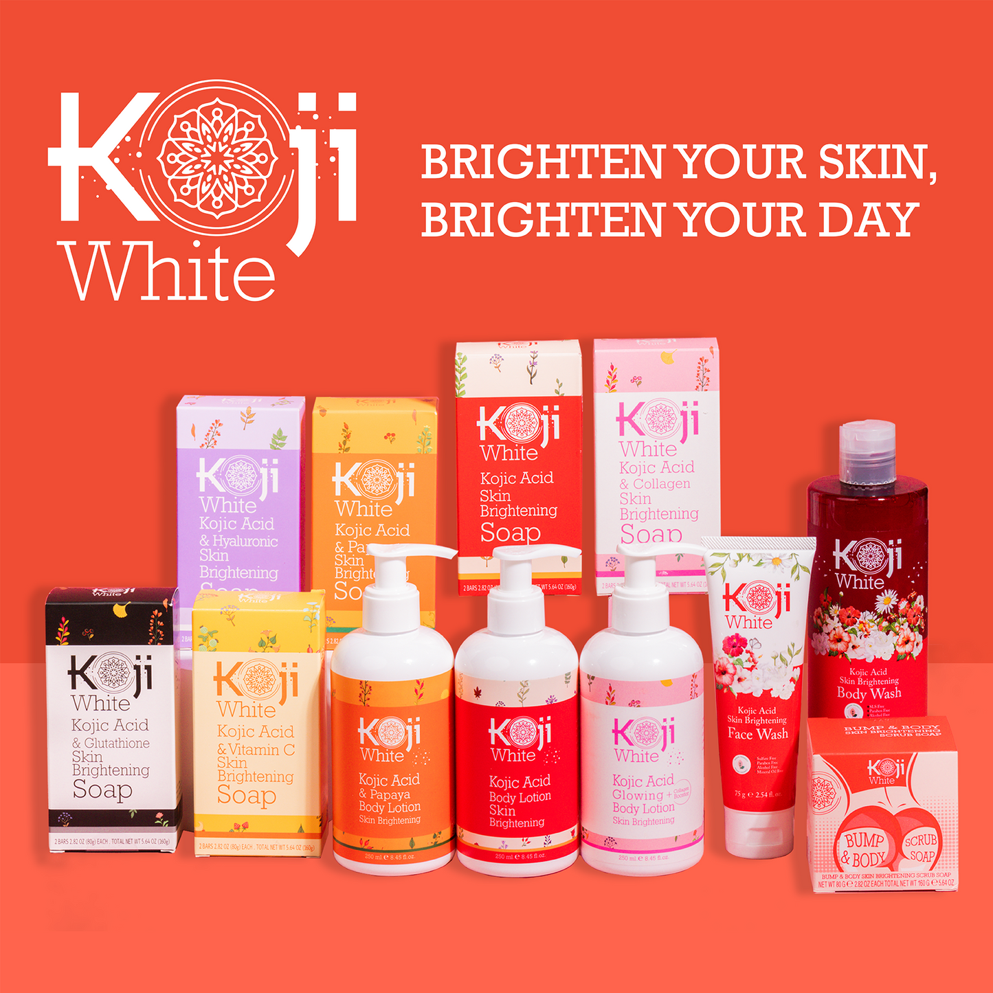 Kojic Acid & Glutathione Skin Brightening Soap (2 Bars) | Koji White
