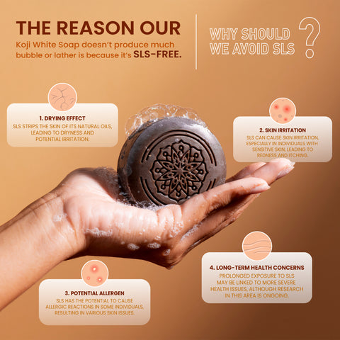 Koji White African Black Soap Bar (2 Bars) - Koji White