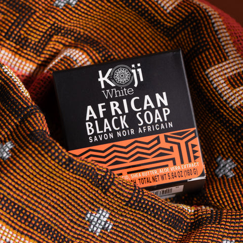 Koji White African Black Soap Bar (2 Bars) - Koji White