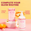 Two bars of Kojiwhite Kojic Acid and Collagen skin brightening soap with natural ingredients, designed for radiant skin.