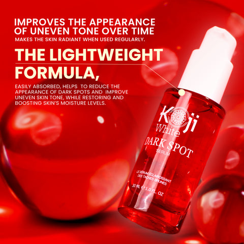 Koji White Dark Spot Brightening Serum with X8 Pure Hyaluronic Acid From Korean,Skin Care Product 1 Fl Oz