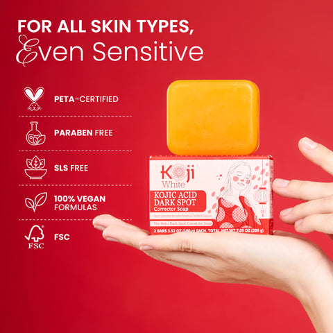 Koji White Kojic Acid Dark Spot Corrector Soap (2Bars) - Koji White