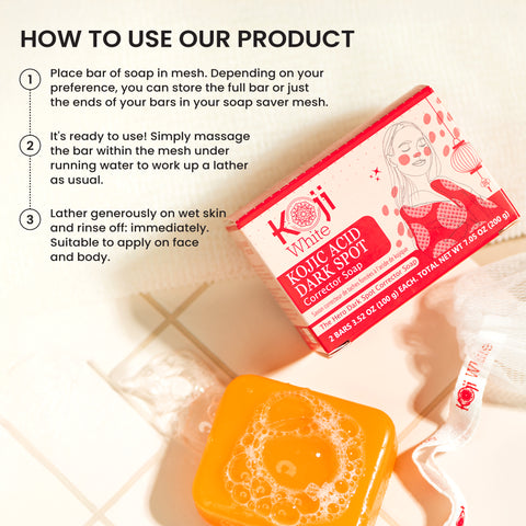 Dark Spot Corrector Soap 2-Bars for Clearer Skin