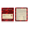 Koji White AHA exfoliating soap bar, 0.88 oz, featuring a white soap bar with textured surface, ideal for facial and body exfoliation.