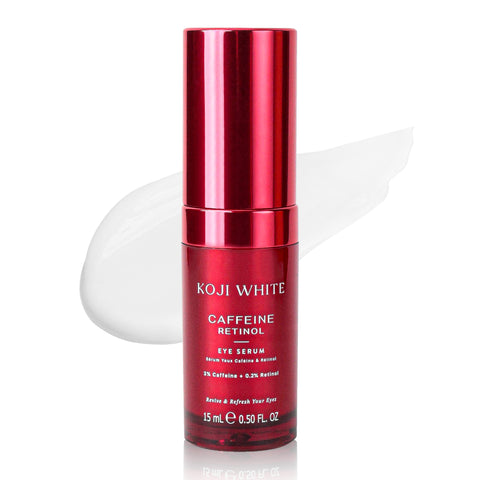 3% Caffeine Eye Serum with 0.2% Retinol, Peptides for Puffiness & Dark Circles 15 ML (0.50 Fl Oz)