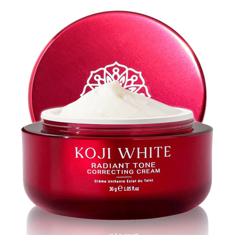 Koji White Radiant Tone Correcting Cream - Face Moisturizer, Unscented, Vegan, 30 g (1.05 Oz)