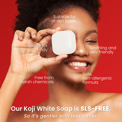 Kojic Acid & Glutathione Skin Brightening Soap (2 Bars) - Koji White