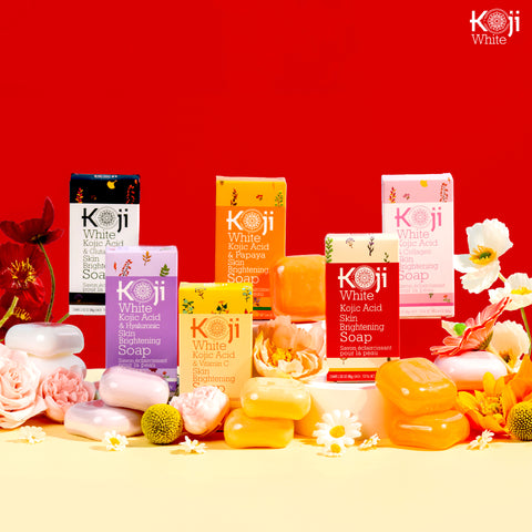 Kojic Acid & Glutathione Skin Brightening Soap (2 Bars) - Koji White
