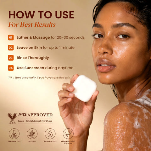 Two bars of Kojiwhite Kojic Acid & Glutathione Skin Brightening Soap with white packaging and product labeling.