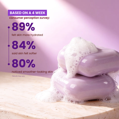 Two bars of Kojiwhite Kojic Acid and Hyaluronic Acid Brightening Soap, natural skincare bar soap for glowing skin.