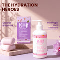 Two bars of Kojiwhite Kojic Acid and Hyaluronic Acid Brightening Soap, natural bar soap for skin brightening and hydration.