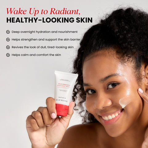 Koji White Radiance Overnight Face Mask - Unscented, Vegan 30 ml (1.01 Fl Oz)
