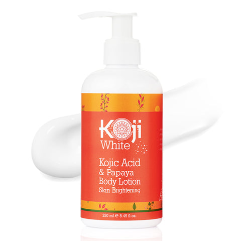 Kojic Acid & Papaya Skin Brightening Body Lotion (2 Bottles) - Koji White