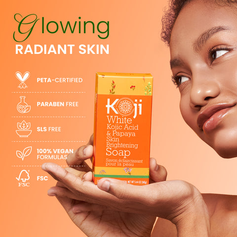 Kojic Acid & Papaya Skin Brightening Soap (2 Bars) Kojic Acid & Papaya Skin Brightening Soap (2 Bars)