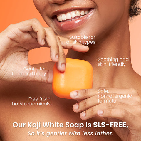 Kojic Acid & Papaya Skin Brightening Soap (2 Bars) | Koji White Kojic Acid & Papaya Skin Brightening Soap (2 Bars) | Koji White