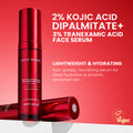 Koji White Pigment Face Correction Kit bundle with serums and skincare products for even skin tone and pigmentation correction.