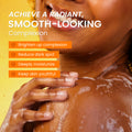 Two bars of Kojiwhite Kojic Acid and Vitamin C skin brightening soap, showing the packaging with vibrant branding and product details.