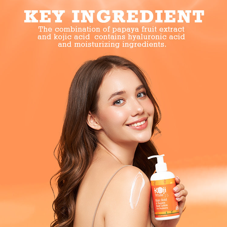 Kojic Acid & Papaya Skin Brightening Body Lotion (2 Bottles)