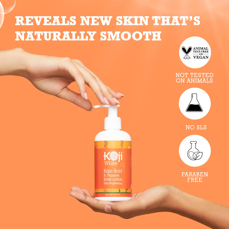 Kojic Acid & Papaya Skin Brightening Body Lotion (2 Bottles)