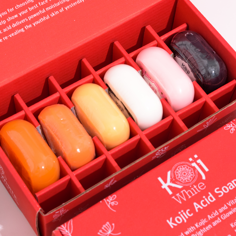 Kojic Acid Skin Brightening Soap Gift Sets (6 Bars)
