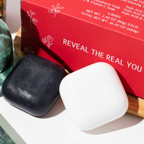 Kojic Acid Skin Brightening Soap Gift Set 6 Bars - kojiwhite