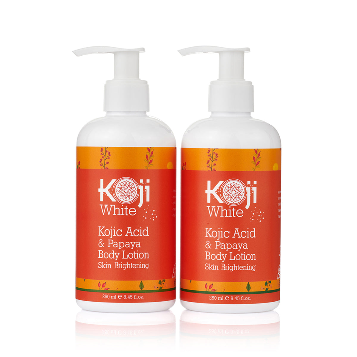 Kojic Acid & Papaya Skin Brightening Body Lotion 2 Bottles